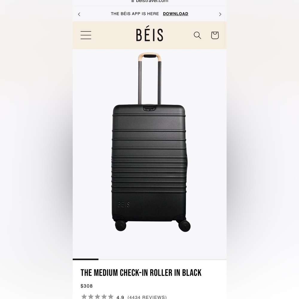 BEIS check in luggage- used once!